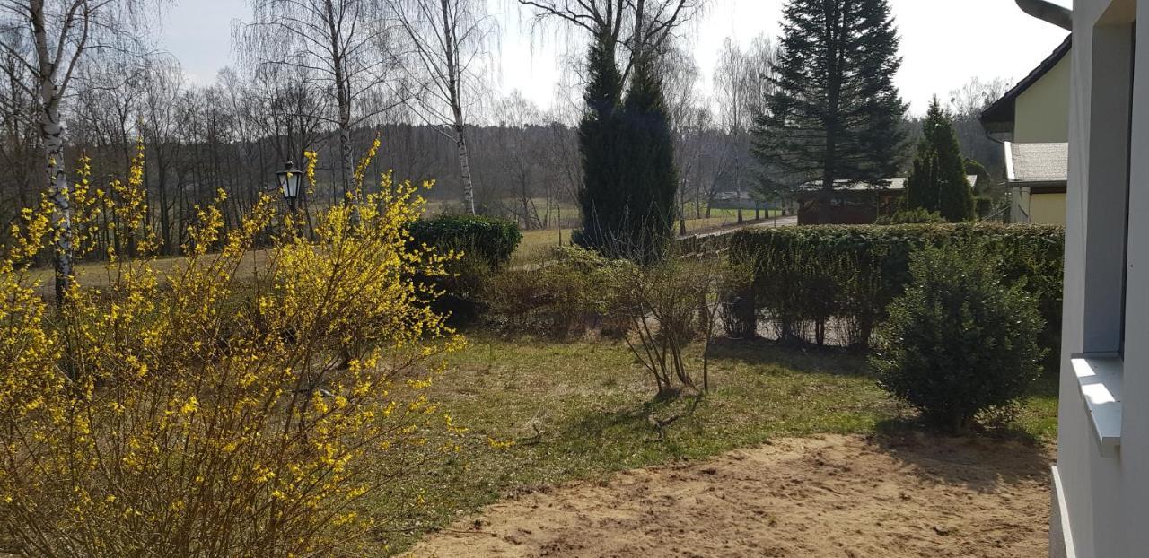 Mecklenburgische Seenplatte - Fh Mit Optionalem Steg Und Ruderboot Grosszerlang Exteriör bild